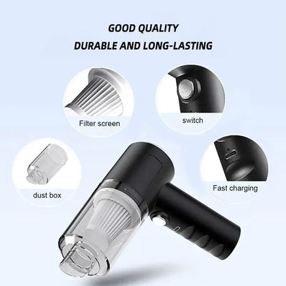 Mini Powerful Cordless Vacuum - Clean Your Car in Seconds