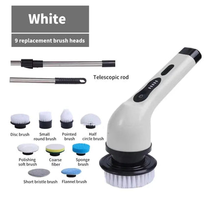 9-in-1 Electric Spin Scrubber | Efortless Bathrom , Tile & Floor Cleaning