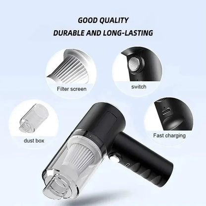 Mini Powerful Cordless Vacuum - Clean Your Car in Seconds